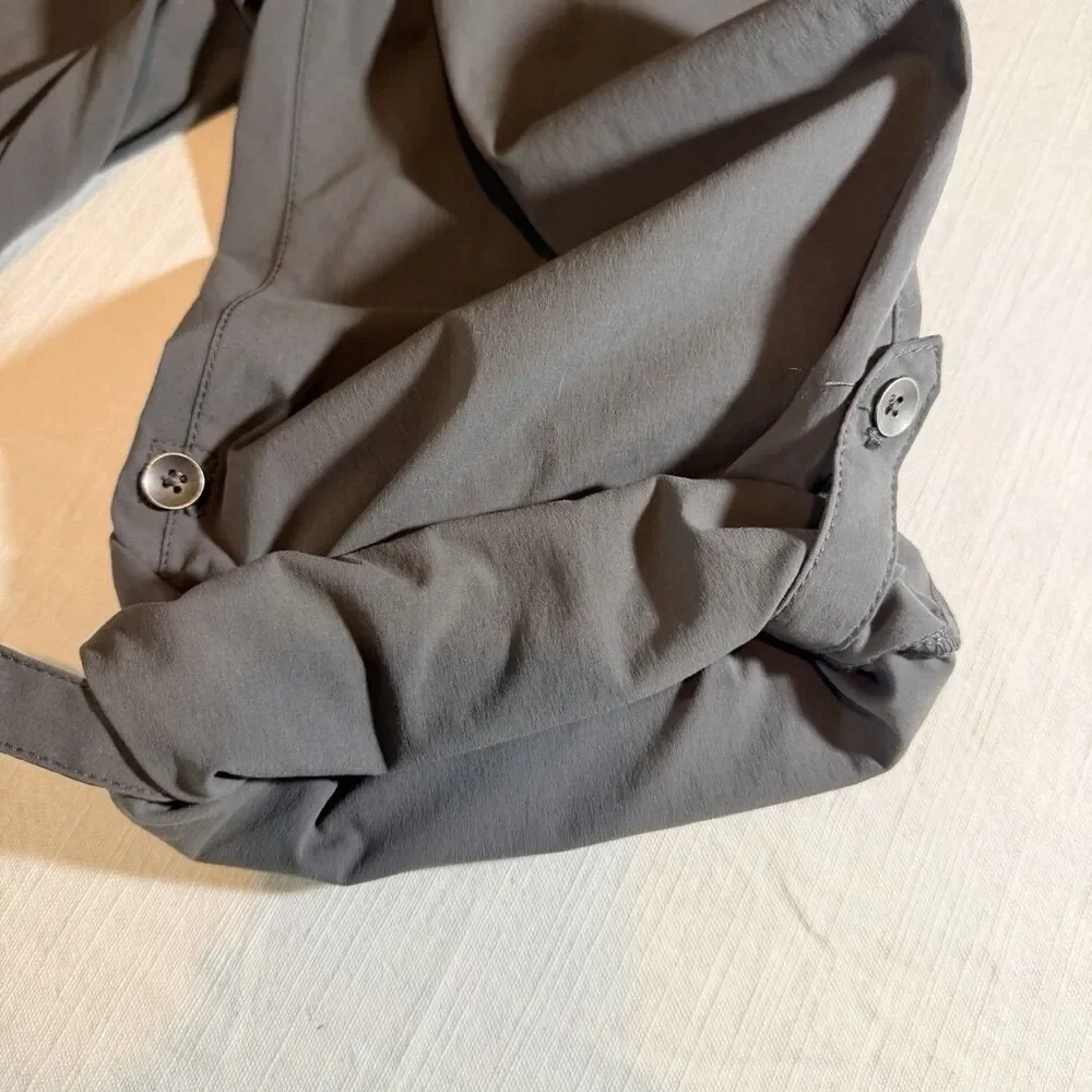 Eddie Bauer Women's Size 16 Gray Sightscape Horizon Convertible Roll Up Pants